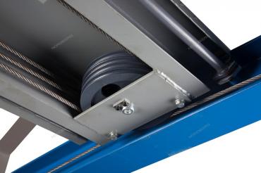 Подъемник четырехстоечный 4.5 т, c ручной траверсой 2 т N423, синий Артикул: 4445J_MB(M)