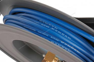 Шланг воздушный на стальной катушке, гибридный ПВХ Ø 08х12 мм, 20 м Артикул: HR0820RPVC