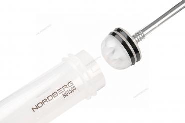 Шприц для заливки масла пластиковый с комплектом насадок, 1500 мл Артикул: NO1500