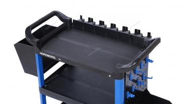 Тележка инструментальная, 3 пластиковые полки, синяя Артикул: T3B