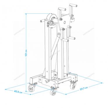 Стенд для ремонта двигателя с редуктором складной, 500 кг Артикул: N30091R