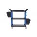 Тележка инструментальная, 3 пластиковые полки, синяя Артикул: T3B