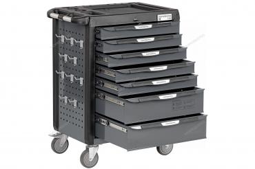Тележка инструментальная, 7 выдвижных ящиков, серая Артикул: T7N(G)