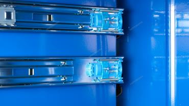 Тележка инструментальная, 7 выдвижных ящиков, с системой защиты от опрокидывания, синяя Артикул: T7P(B)