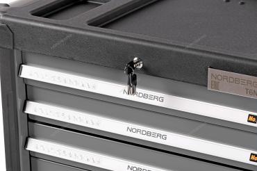 Тележка инструментальная, 6 выдвижных ящиков, серая Артикул: T6N(G)