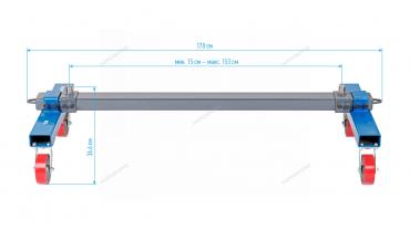 Тележка для перемещения неисправных автомобилей Артикул: N3S5