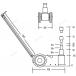 Домкрат пневмогидравлический подкатной N803
