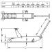 Домкрат подкатной гидравлический г/п 2 т. Compac 2T-77