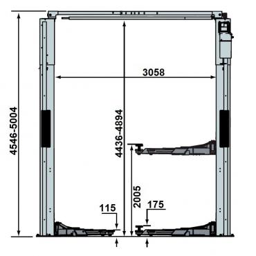 Двухстоечный подъемник Rotary SPO65E-LWB