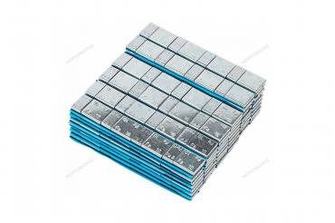 Грузики самоклеящиеся (4х5+4х10 г) Fe квадратные L=12 см, 50 лент Артикул: W510FS2