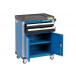 Тележка инструментальная, 2 выдвижных ящика, 2 полки с дверцами Артикул: T4