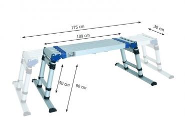 GYS 058552 Подставка-скамейка для маляра, регулируемая по длине и высоте