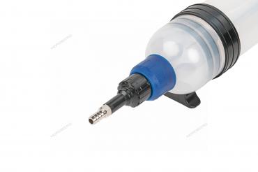 Шприц для заливки масла пластиковый с комплектом насадок, 1500 мл Артикул: NO1500