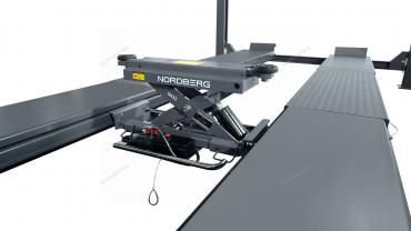 Подъемник четырехстоечный 5 т, c ручной траверсой 3 т N433, для сход-развала, механическое снятие Артикул: 4450_MG(M)