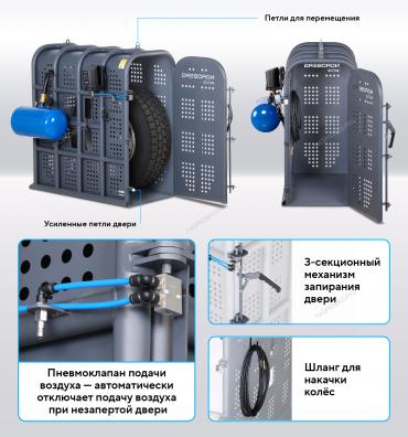 Клеть для накачки грузовых колес Артикул: 46TC12