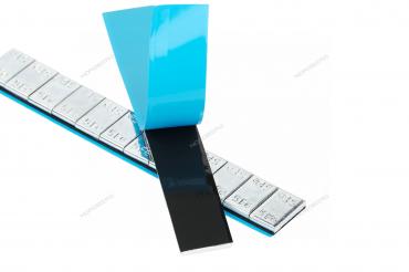 Грузики самоклеящиеся (12х5 г, L=14 см) Fe квадратные, 50 лент Артикул: W5FS4