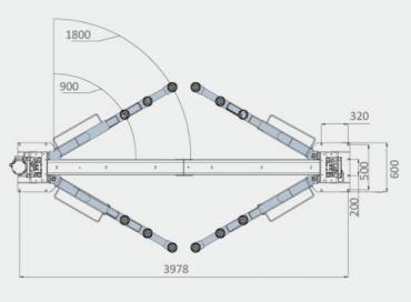 Подъёмник двухстоечный электрогидравлический г/п 5000 кг Everlift EE-6215E