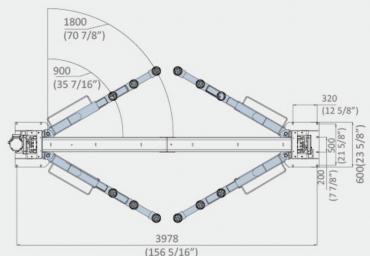 Подъёмник двухстоечный электрогидравлический г/п 5000 кг Everlift EE-6255E