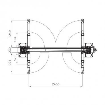 Подъемник двухстоечный г/п 3200 кг  Werther 210I/32B