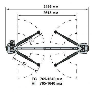 Двухстоечный подъемник г/п 5000 кг Rotary SPO54E-EH1