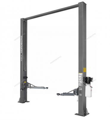 Подъемник двухстоечный 4 т, H=4 м, 220 В, серый NORDBERG N4120H1-4G_3+2_220