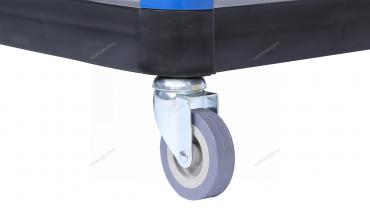 Тележка инструментальная, 3 пластиковые полки, синяя Артикул: T3B