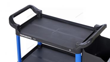 Тележка инструментальная, 3 пластиковые полки, синяя Артикул: T31B