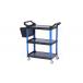 Тележка инструментальная, 3 пластиковые полки, синяя Артикул: T31B