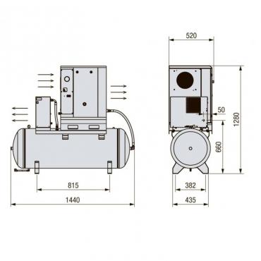 Винтовой компрессор COMARO LB 4,0-10/200E