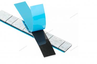 Грузики самоклеящиеся (4х5 г+4х10 г, L=14 см) Fe квадратные, 50 лент Артикул: W510FS4