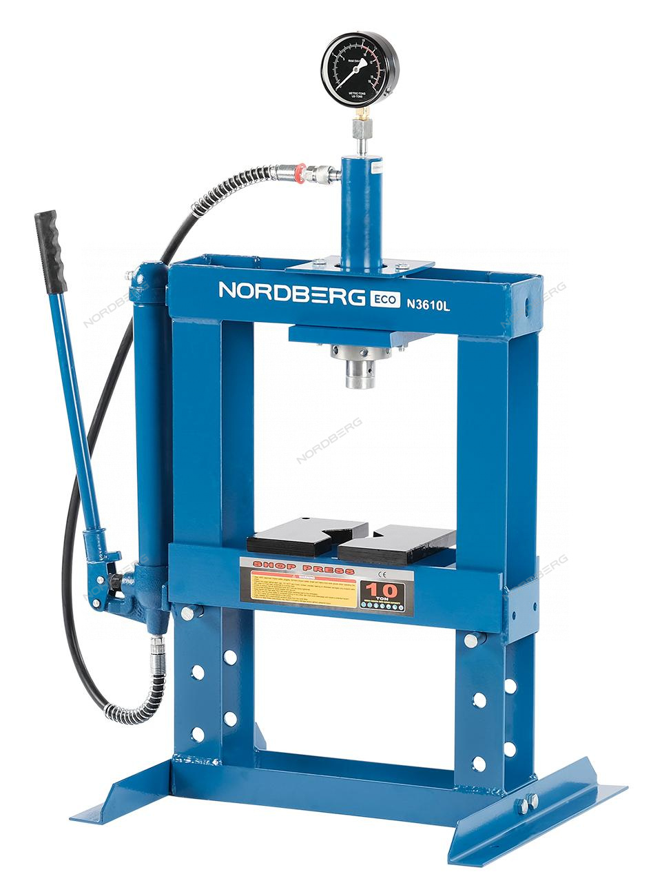 Пресс гидравлический 10т, ручной насос, настольный NORDBERG N3610L купить в  Нижнем Новгороде, цена | Мастер Инструмент